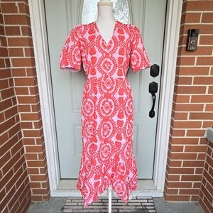 embroidered sash dress kate moss x zara Auden Midi Dress Sage / XS
